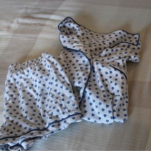 roller rabbit blue hearts polo pajamas RETAIL: $128